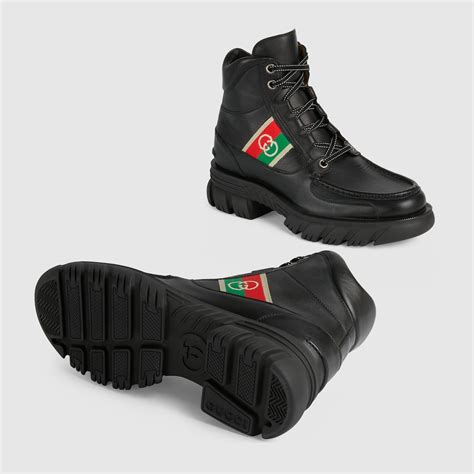 preowned gucci interlocking black boots|pre owned gucci shoes.